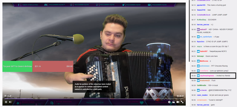 Goonswarm player JayAmazingness warns Vadim of the incoming “raid.”